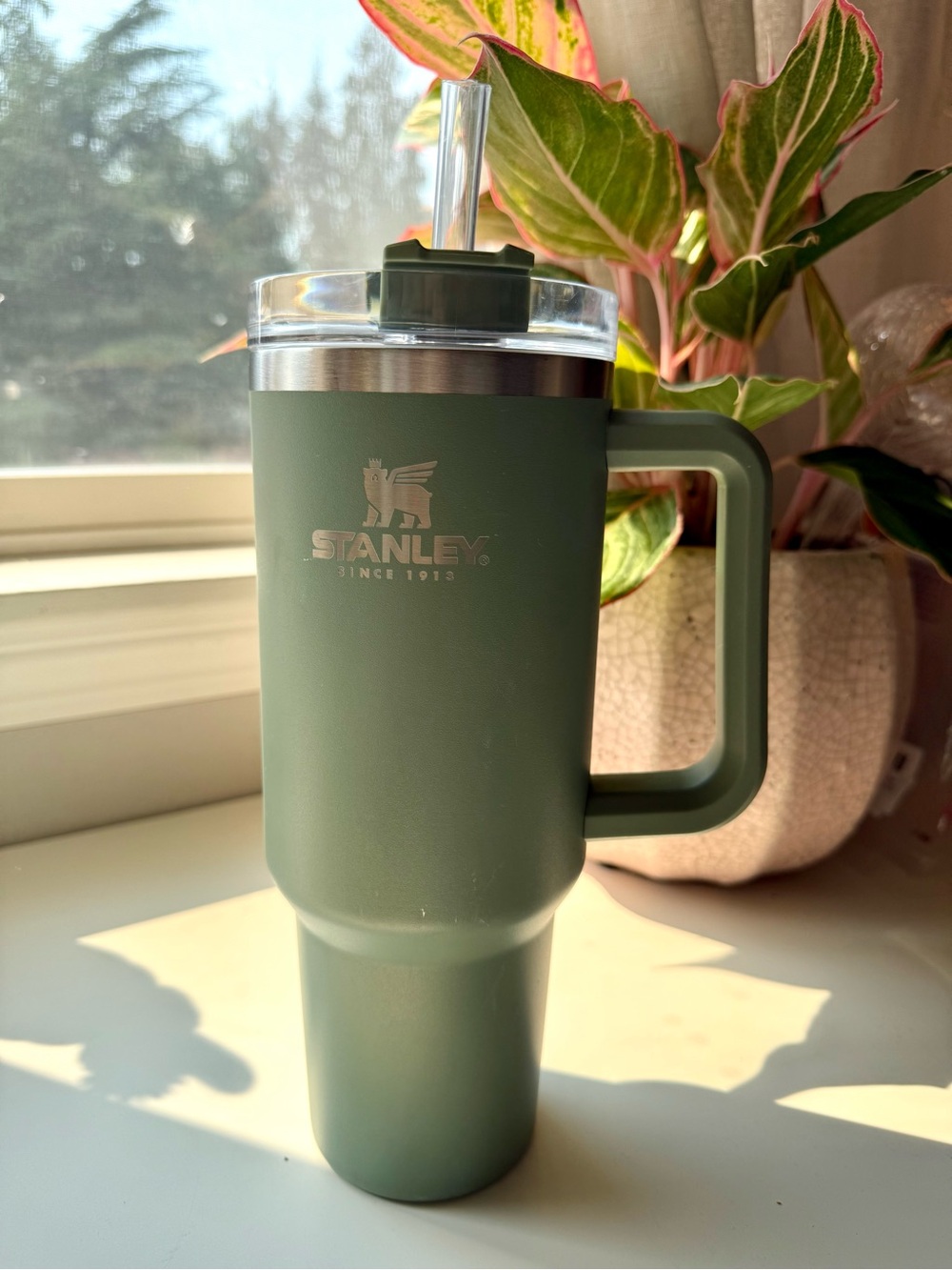 Stanley 40 oz quencher shrub green